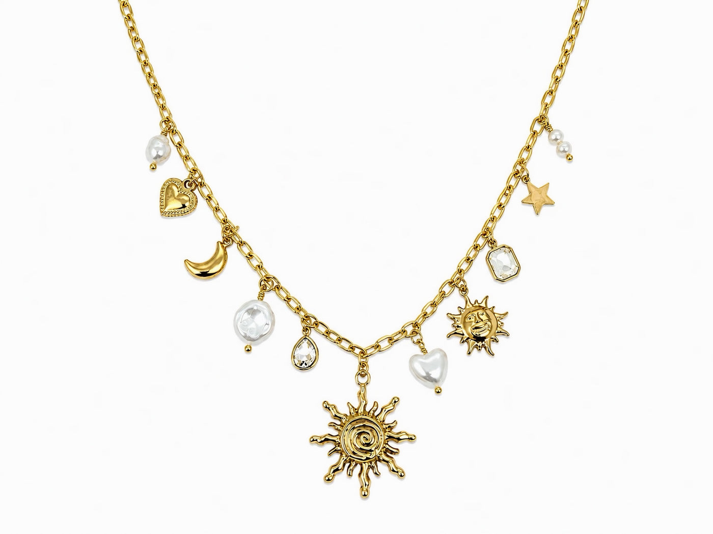 Collier Grand Soleil & Astres