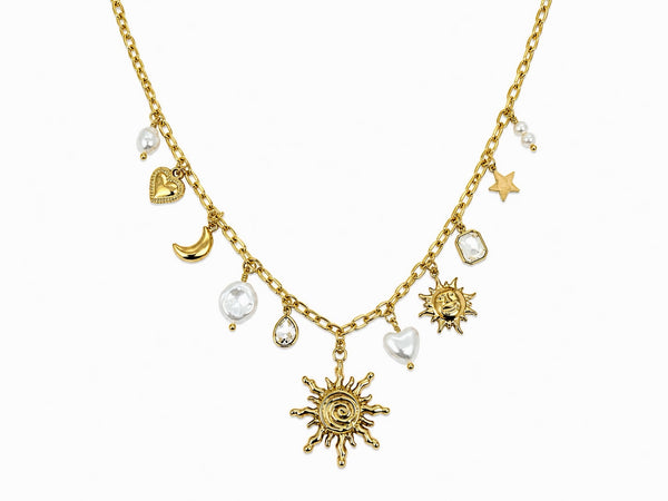 Collier Grand Soleil & Astres